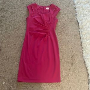 Just below the knee dress hot pink. Great condition. Dry cleaned ready to go